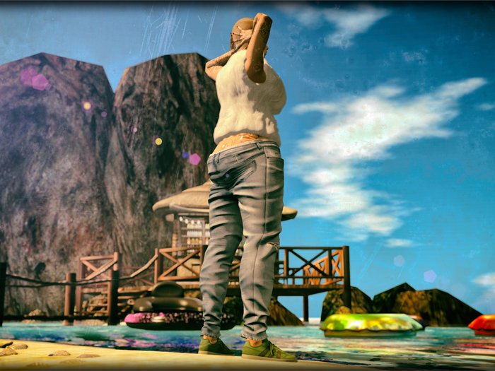 T.F. Pose Girl Sea
