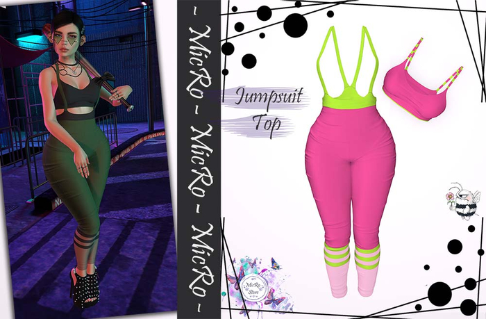 - MicRo - Set  Tasha Pink Lime
