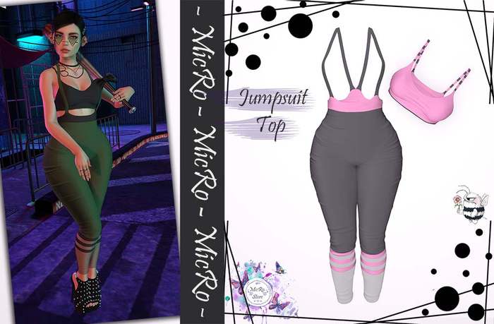 - MicRo - Set  Tasha Pink Gray
