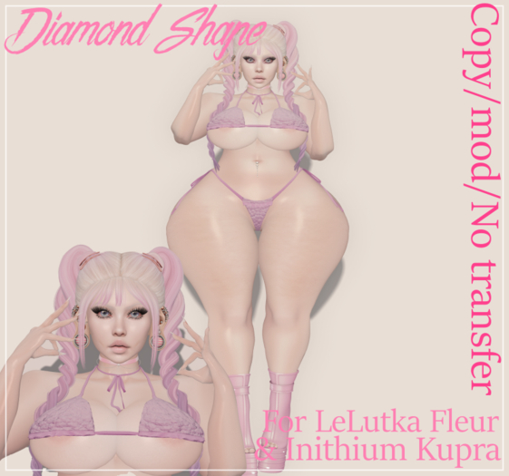 Diamond Shape For Lelutka Fleur & Inithium Kurpa