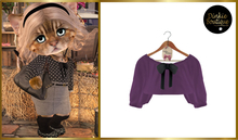 *DB* DINKIES POPPY BLOUSE* plum