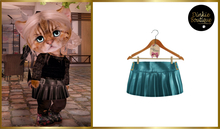 *DB* DINKIES LUISA FAUX LEATHER SKIRT* storm