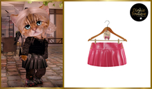*DB* DINKIES LUISA FAUX LEATHER SKIRT* pink