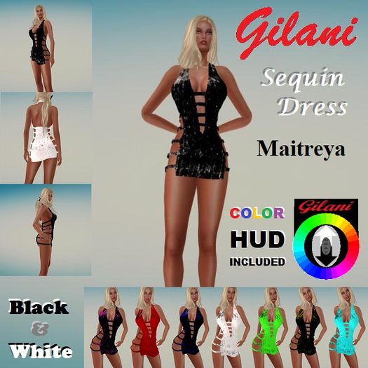 Gilani - Sequin Halter Dress - Maitreya