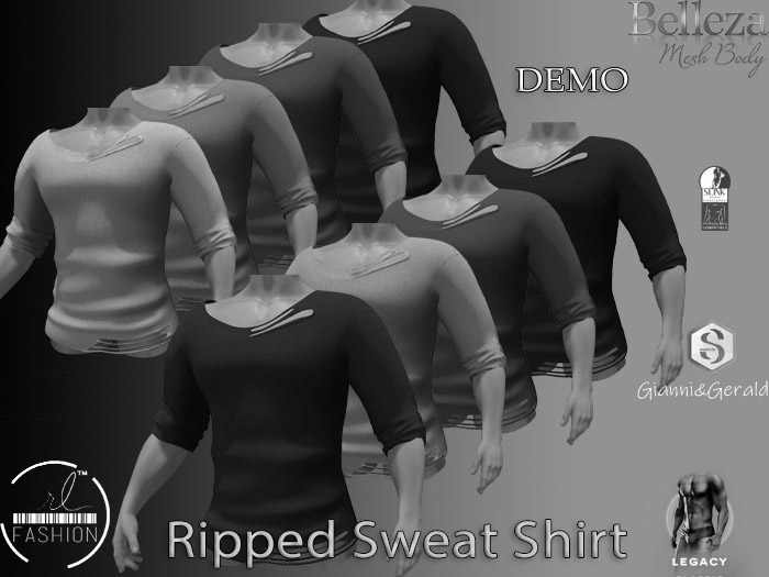 The Men Ripped Sweet Shirt DEMO