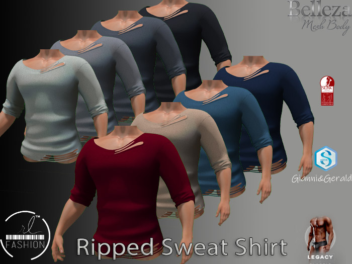 The Men Ripped Sweet Shirt FatPack