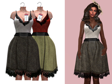 SENTINUS - Gypsy Dress BW-RED