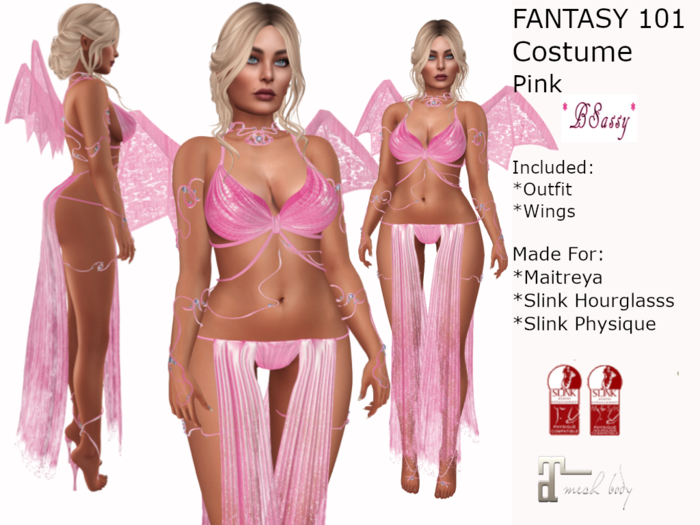 *BSASSY* FANTASY 101 PINK