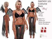 *BSASSY* FANTASY 101 OUTFIT BLACK