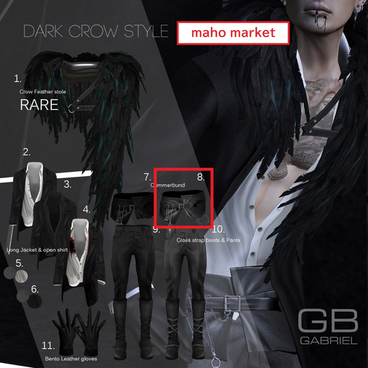 8.::GB::Cummerbund / Gray