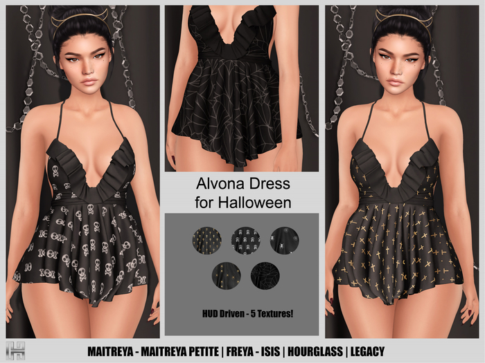 [hh] Alvona Nighty Dress for Halloween