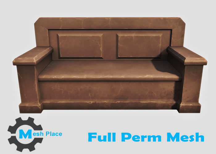 Mesh Place - Stone Bench - Full Perm Mesh