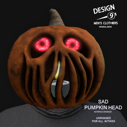 -[d9]- Sad Pumpkin Head (Wear)