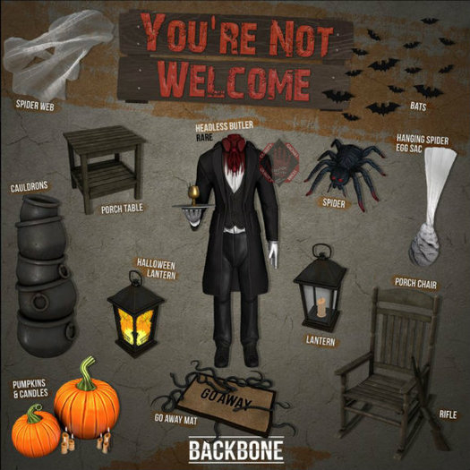 BackBone You're Not Welcome - Headless Butler RARE