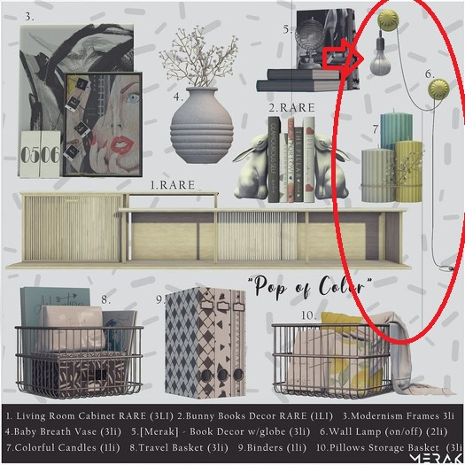 [Merak] - Wall Lamp (on/off)