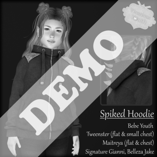 {V*Y} Spiked Hoodie - DEMO