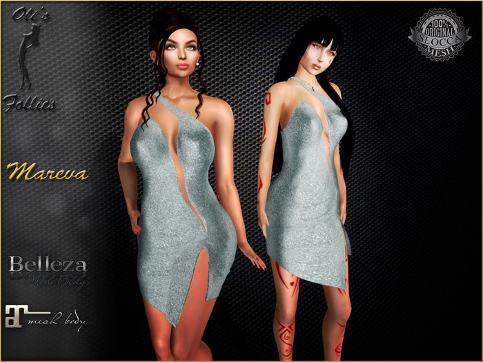 Oli's Follies Mareva silver dress