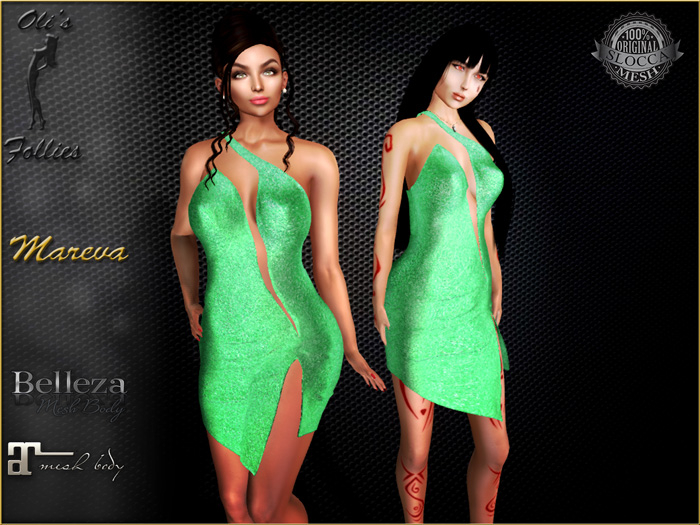 Oli's Follies  Mareva green dress