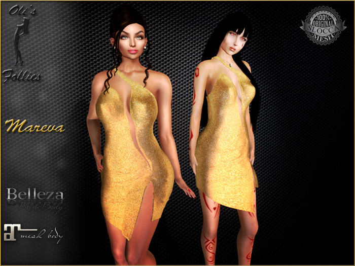 Oli's Follies Mareva gold dress