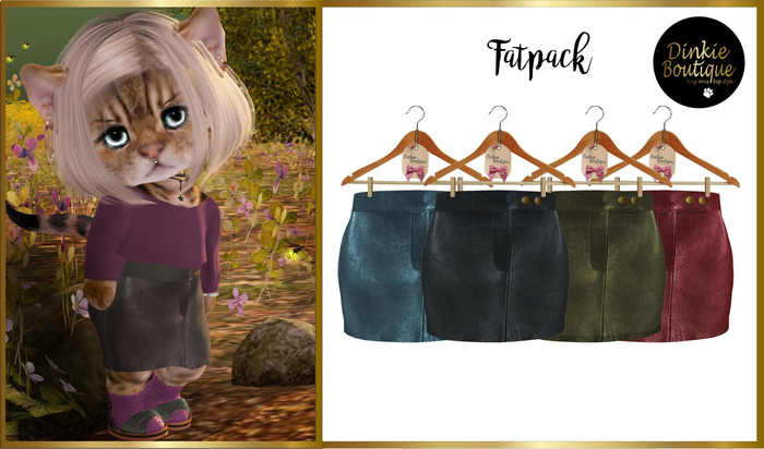 *DB* DINKIES KLARA LEATHER SKIRT* FATPACK