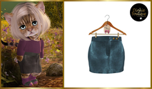 *DB* DINKIES KLARA LEATHER SKIRT* storm