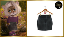 *DB* DINKIES KLARA LEATHER SKIRT* black