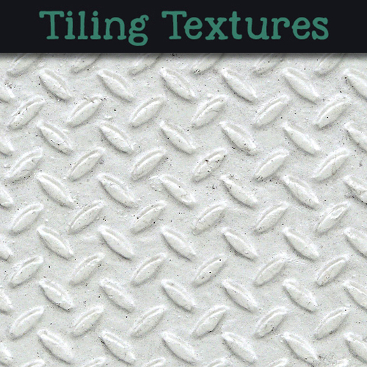 White painted non-slip metal - Seamless texture