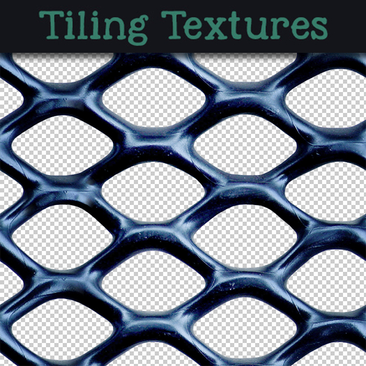 Black plastic net fence - Seamless texture
