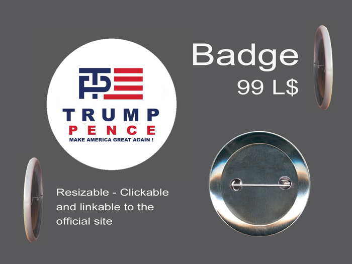 Badge - Trump Pence - 2020