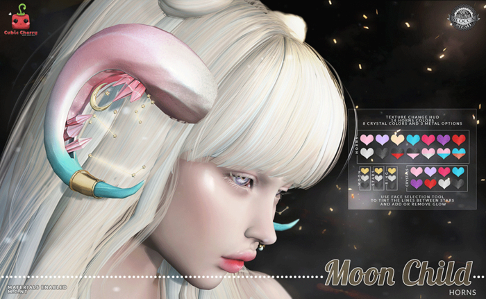 [Cubic Cherry] {Moon Child} horns (BOX)