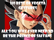 VEGETA 110 GESTURES ROLE PLAY READY