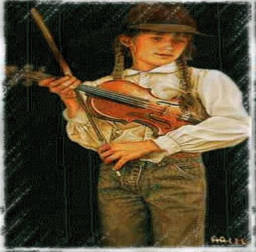 ART ANIMATED THE FIDDLER PLAYER FANTASMAGORIA BY FLAME
