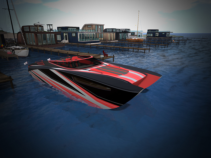 [Biteage] BBX-SPD X3 - hull - RACING-GRAY-RB