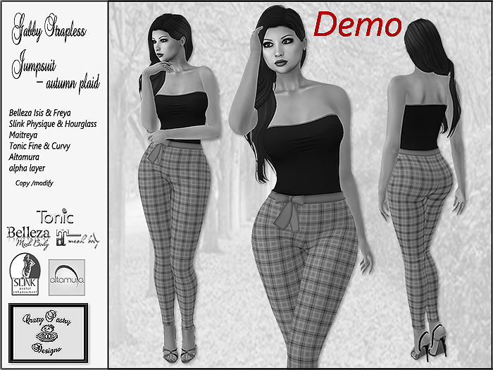 Crazy Pastry Designs Gabby Jumpsuit - Autumn Plaid DEMO