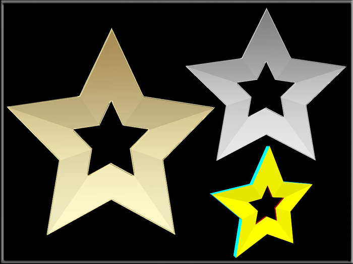 T-3D Creations [ STAR  No.3 ] Micro and Regular Mesh - Full Perm