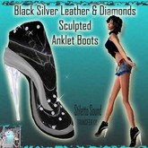 Ankle boots blac/silver Sculpted- All Viewers compatible