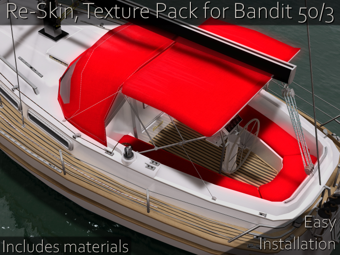 [DHS] Outside Fabrics, Red - for Bandit 50/3