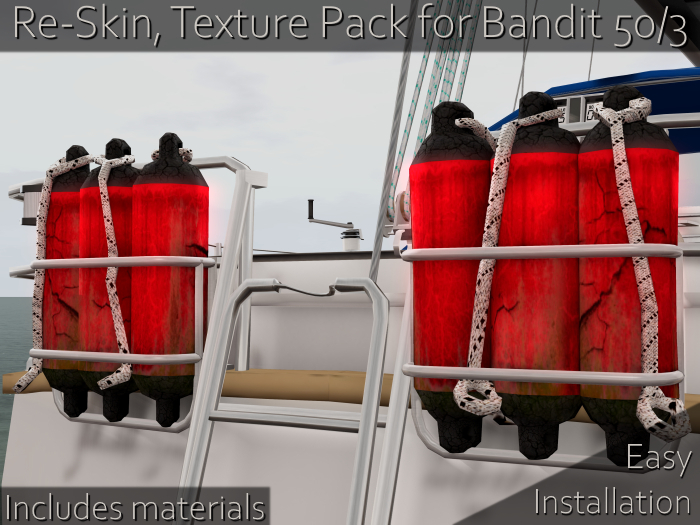 [DHS] Weathered Fenders, Red - for Bandit 50/3
