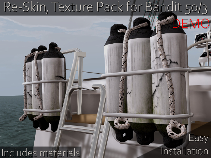 [DHS] Weathered Fenders, White - DEMO - for Bandit 50/3