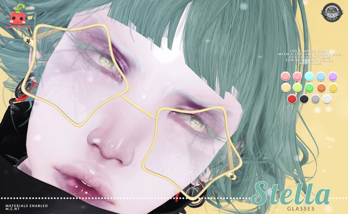 [Cubic Cherry] {Stella} glasses (BOX)