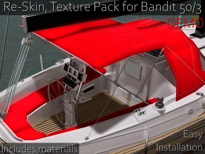 [DHS] Outside Fabrics, Red - DEMO - for Bandit 50/3