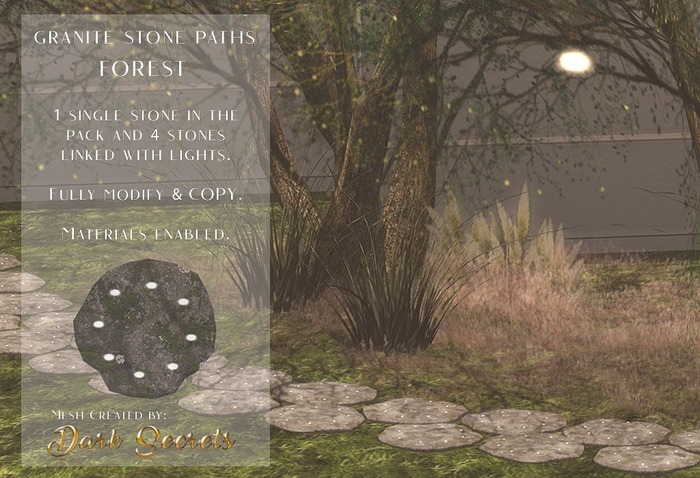 Dark Secrets - Granite Stone Paths Forest Set