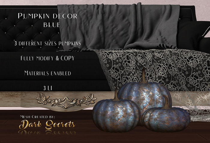 Dark Secrets - Pumpkin Decor Blue