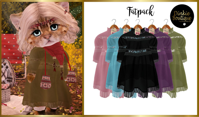 *DB* DINKIES FLORINA DRESS* FATPACK