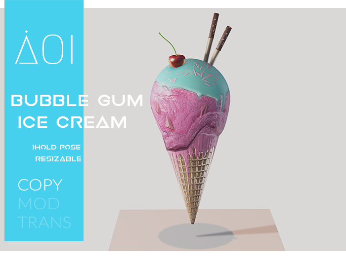 < AOI > Ice cream - Bubble Gum