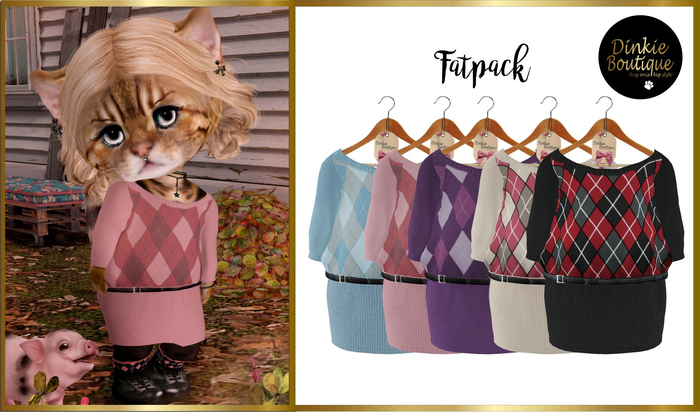 *DB* DINKIES AURORA DRESS* FATPACK