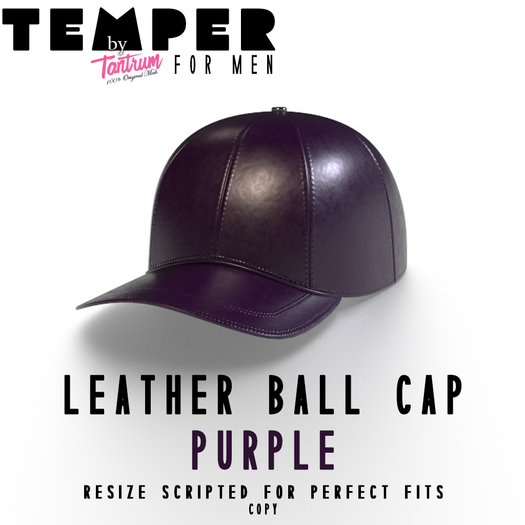 Temper Leather Ball Cap Purple (add) MP