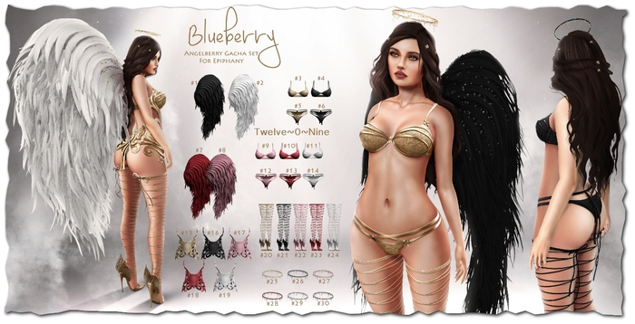 #5 Blueberry - Angelberry - RARE - Panties - Shine *Maitreya*