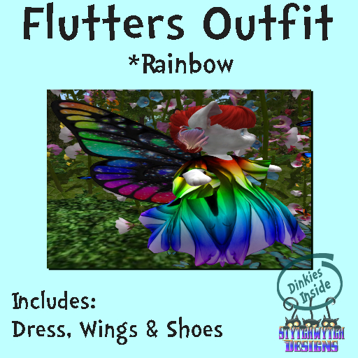 ~SWD~ DI- Flutters Outfit *Rainbow