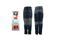 Home Store Faded/Worn Jeans (Dark Blue)